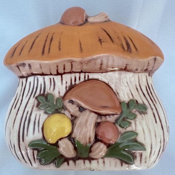 Sears Other - Excellent Vintage Condition 1970’s Merry Mushroom Ceramic Napkin Holder MINT CON